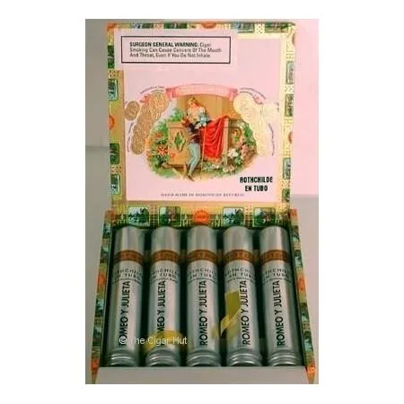 Romeo y Julieta Rothchilde en Tubo - Box of 10 Tubo Cigars, Package Qty: Box of 10 Tubo Cigars