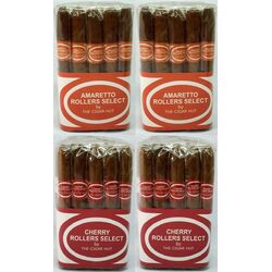 2 Amaretto & 2 Cherry Flavored Rollers Select Cigars