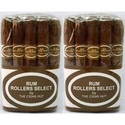 Rum Flavored Rollers Select Cigars, Package Qty: 2 Bundles of 25 (50 Cigars)