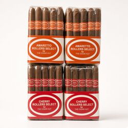 2 Amaretto & 2 Cherry Flavored Rollers Select Cigars