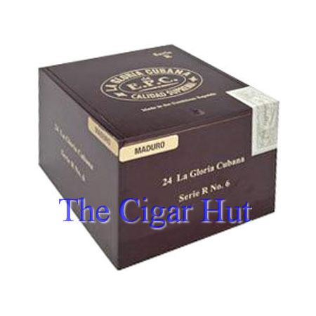La Gloria Cubana Series R No.6 Maduro - Box of 24 Cigars, Package Qty: Box of 24 Cigars