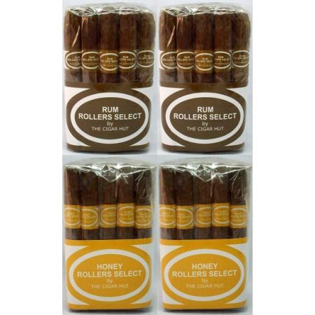 2 Rum & 2 Honey Flavored Rollers Select Cigars