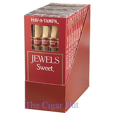 Hav-A-Tampa Jewels Sweet - 10 Packs of 5 (50 Cigars), Package Qty: 10 Packs of 5 (50 Cigars)