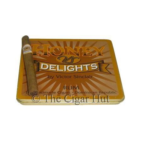 Honey Delights Rum Tins 10/10 - 10 Tins of 10 (100 Cigarillos)