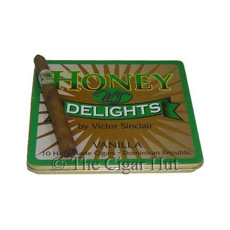 Honey Delights Vanilla Tins 10/10 - 10 Tins of 10 (100 Cigarillos)