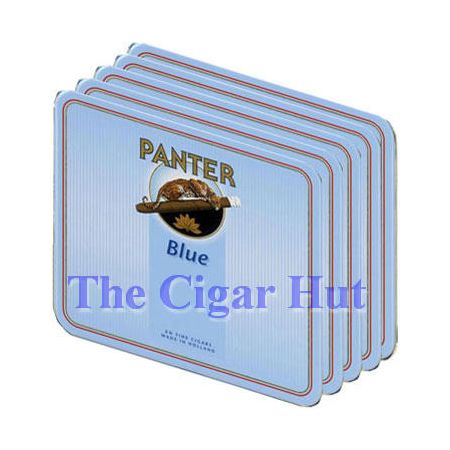Panter Blue - 10 Tins of 20 (200 Cigarillos), Package Qty: 10 Tins of 20 (200 Cigarillos)