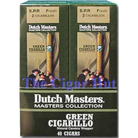 Dutch Masters Fresh Foil Green - 20 Packs of 3 - 20 Packs of 3 (60 Cigarillos)
