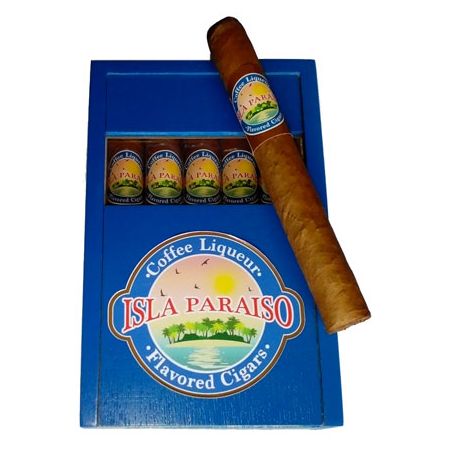 Isla Paraiso Coffee Liqueur Corona - Box of 20 Cigars