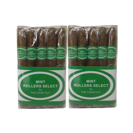 Mint Flavored Rollers Select Cigars - 2 Bundles of 25 (50 Cigars), Package Qty: 2 Bundles of 25 (50 Cigars)