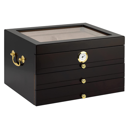 150 Count Palermo Humidor - Side View Closed