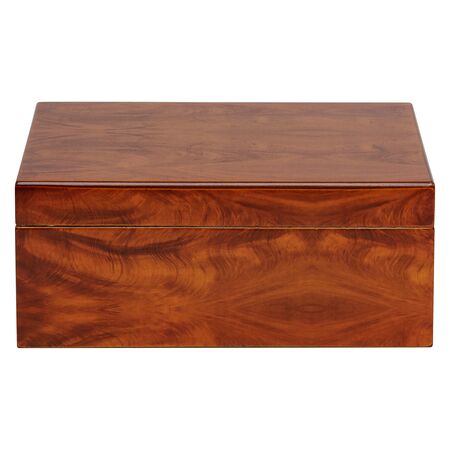 40 Count Éclat Burl Humidor - Front View Closed
