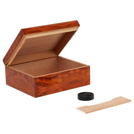 40 Count Éclat Burl Humidor - Expanded View