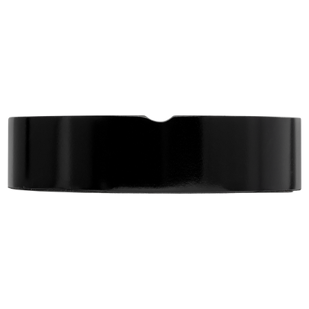 4-Finger Round Wooden Cigar Ashtray - Side View