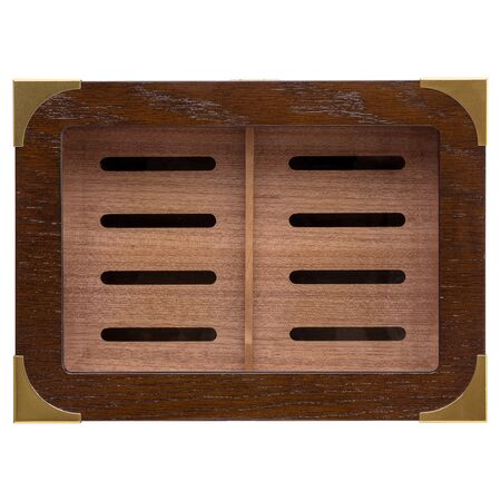 100 Count Milano Glass-Top Humidor - Top View