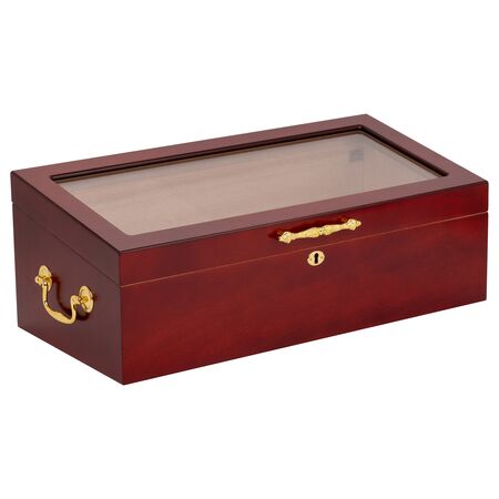100 Count Countertop Display Humidor - Closed Side View