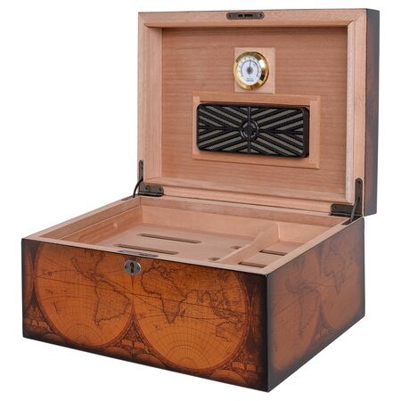 Old World Humidor - Open View