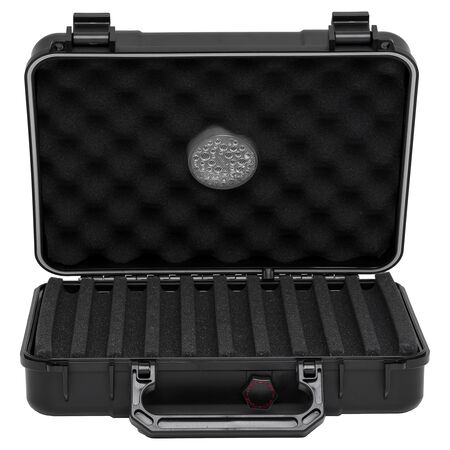 20 Count Xikar Travel Humidor Cigar Case - Front View Open