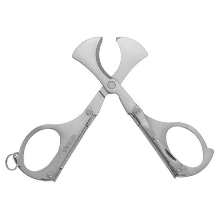 Chrome Silver Xikar Multi Task Cigar Scissors - Open