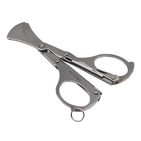 Chrome Silver Xikar Multi Task Cigar Scissors - Closed