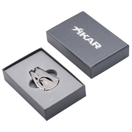 Chrome Silver Xikar Multi Task Cigar Scissors - Gift Box