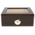 50 Count Capri Glasstop Mahogany Humidor - Front View Closed