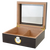50 Count Capri Glasstop Mahogany Humidor - Side View Open