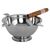 Original 4 Stirrup Stainless Steel Stinky Cigar Ashtray - View With Cigar