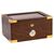 100 Count Milano Glass-Top Humidor - Closed Side View