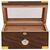 100 Count Milano Glass-Top Humidor - Open Front View