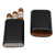 Black Xikar Envoy 3 Cigar Case - Side with Cigars