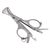 Chrome Silver Xikar Multi Task Cigar Scissors - Closed w/ Opened Tools