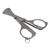 Chrome Silver Xikar Multi Task Cigar Scissors - Closed
