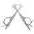 Chrome Silver Xikar Multi Task Cigar Scissors - Open w/ Opened Tools